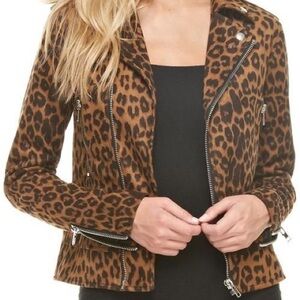 Suede Leopard Jacket